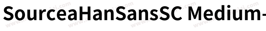 SourceaHanSansSC Medium字体转换